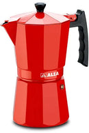 ALZA LUXE RED Caf. italiana aluminio full-induction 12 tazas