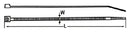 VONDER Nylon Clamp 76x380mm White