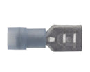 Female terminal 6.3mm with protector and press connection