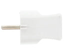 White Schuko plug 16A 250V | AS07102