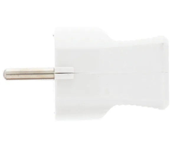 White Schuko plug 16A 250V | AS07102