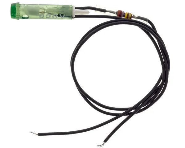 Green neon pilot light ø 6mm 220v s183