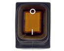 1-pole double-pole switch with amber pilot light