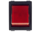 Dishwasher red push button 22x30mm