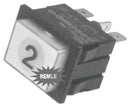 White double-pole dishwasher switch