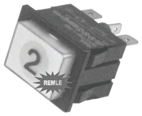 White double-pole dishwasher switch