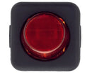 Red unipolar switch 25x25mm pilot