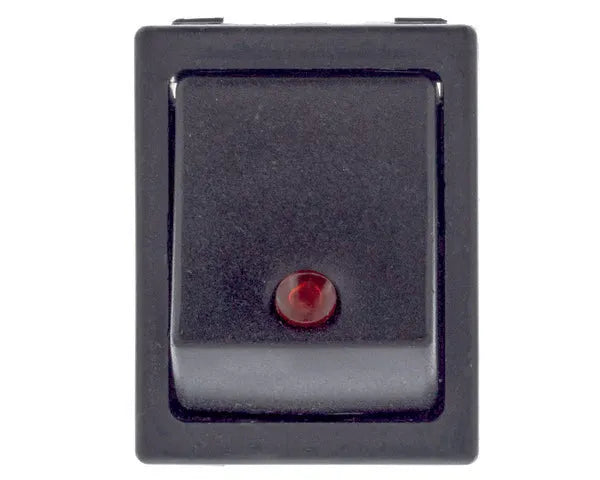 Red unipolar switch 25x31mm pilot