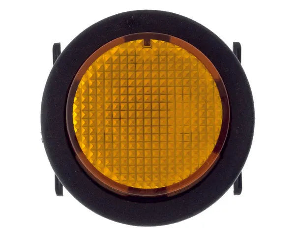 Amber round bipolar switch Ø25mm