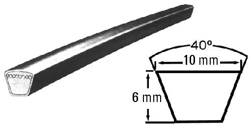 3L-534 trapezoidal washing machine belt
