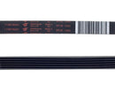 Slotted washing machine belt 1282 J-6
