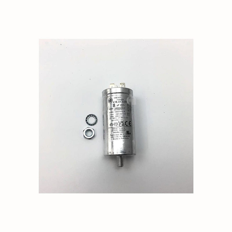 Metal capacitor 8uF for Whirlpool dryer and other brands