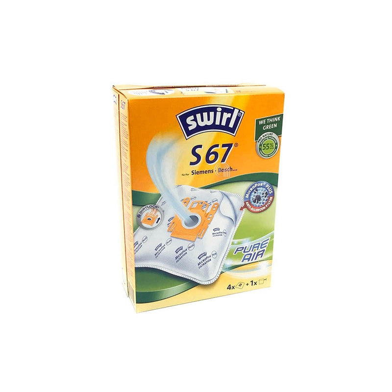 Set of 4 original S67 bags for De Longhi vacuum cleaner SP1704067