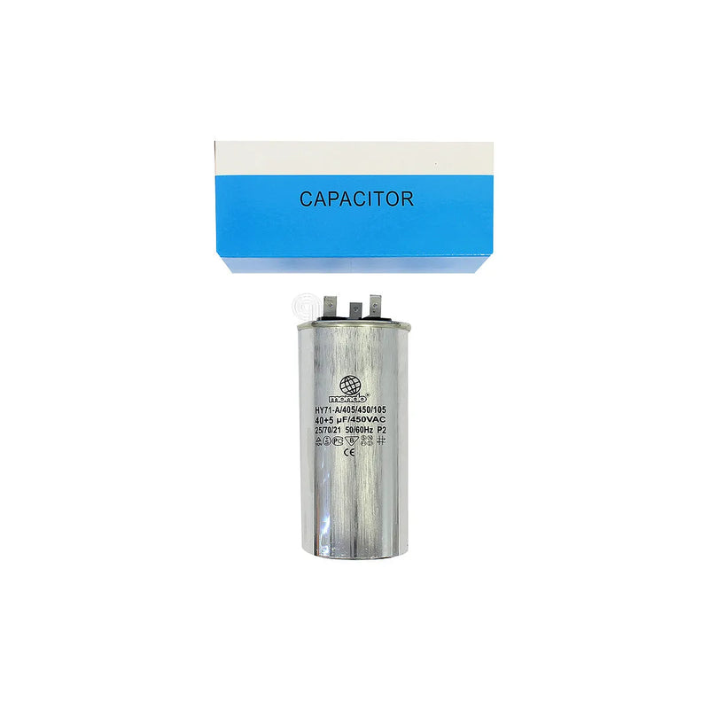 UNIVERSAL - Metal Dual Capacitor 40uF + 5uF 450V for Refrigerator - AST-00230355