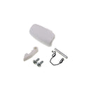 Original white door handle set for Candy washing machine 91602706