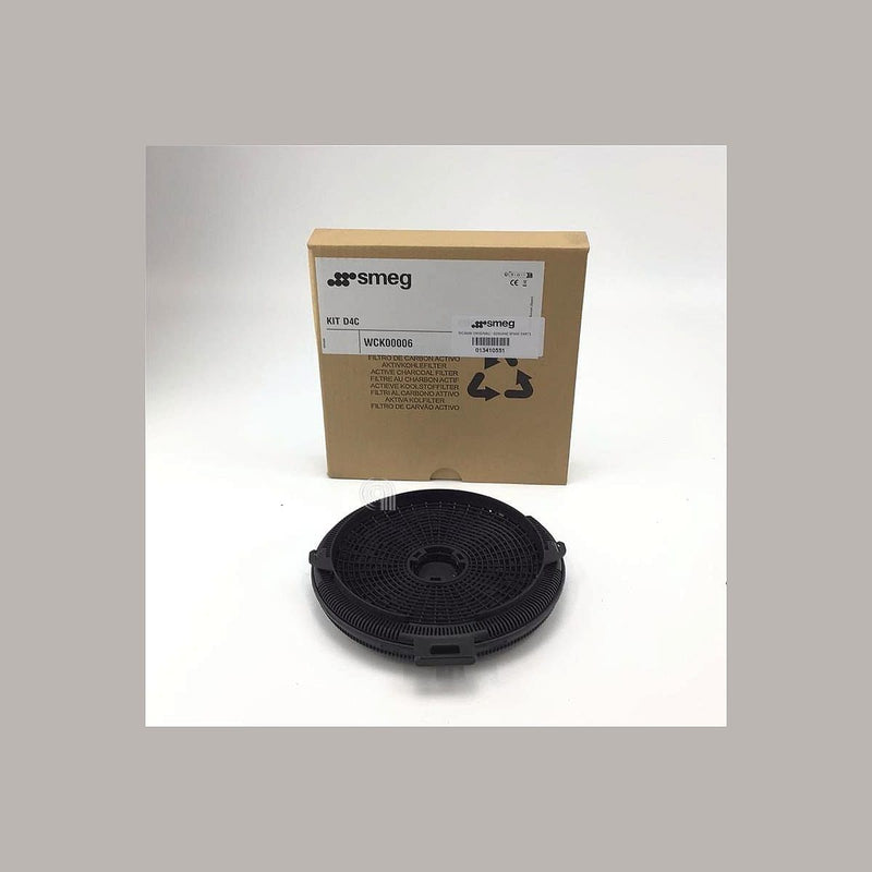 Filtro de carbón circular original para campana Smeg KITD4C