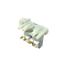 Válvula solenoide 2 vías 90° para lavadora Whirlpool e Indesit
