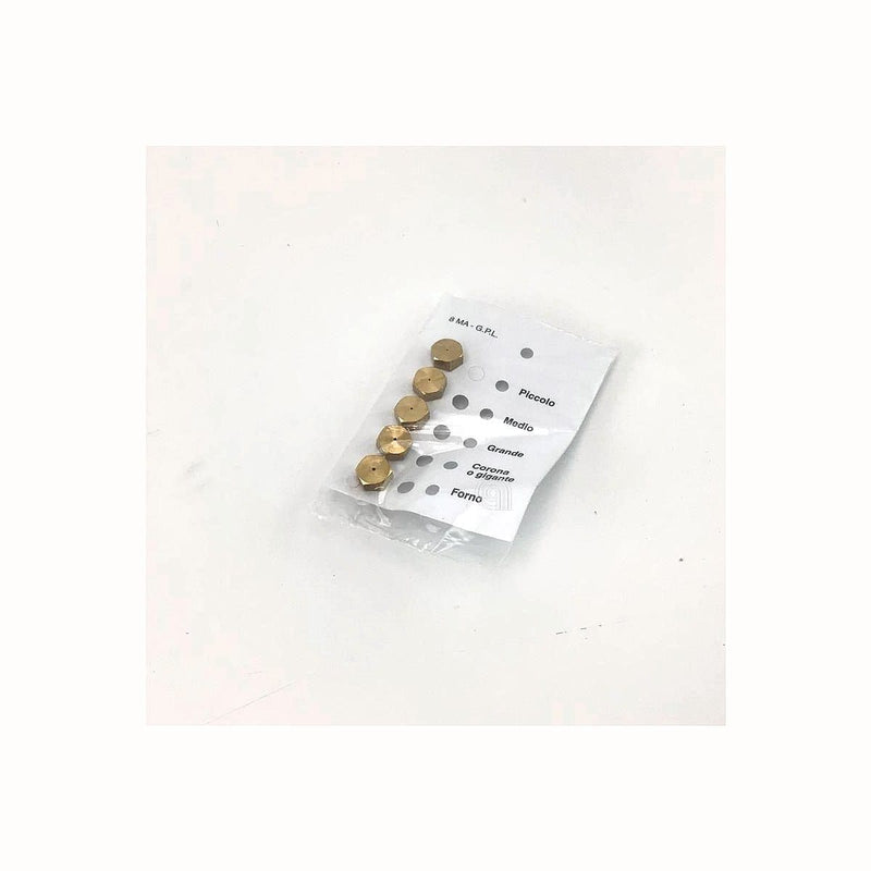 set inyectores gas lpg 8ma ricambi cucina hg19 para cocina