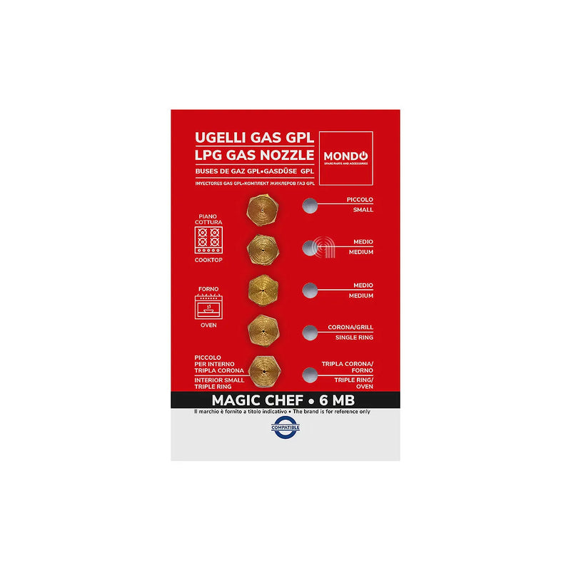 WHIRLPOOL, MAGIC CHEF, UNIVERSAL, MONDO - Nozzles for hob - AST-00537545