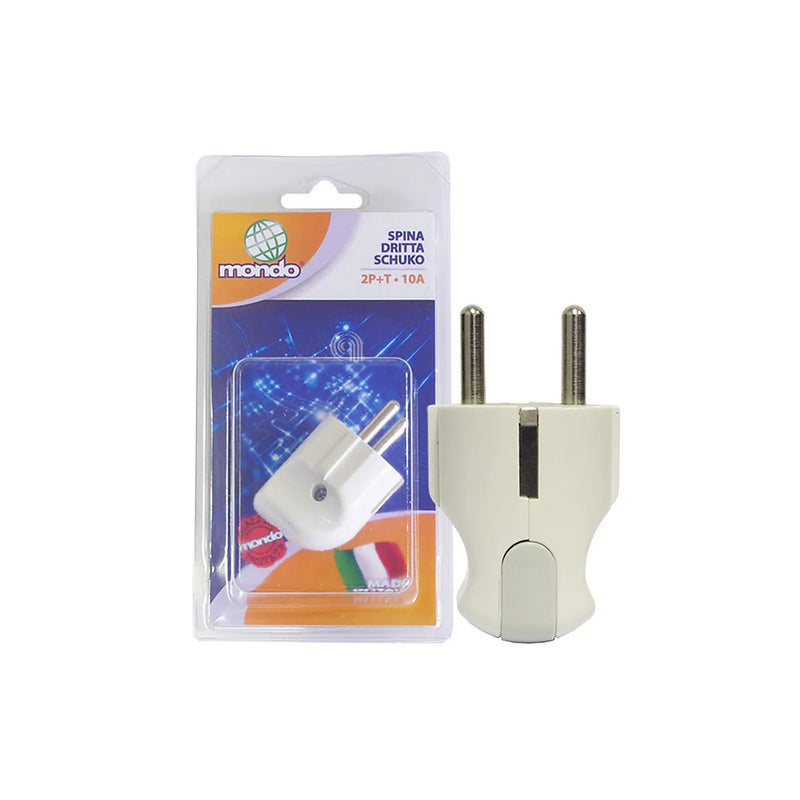 GBC - Straight Schuko Plug 2P+T 16A - 55301174