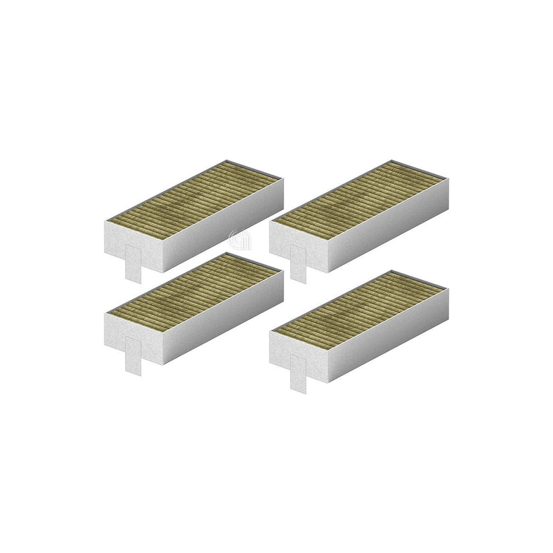 Set of 4 original rectangular carbon filters for Bosch hood