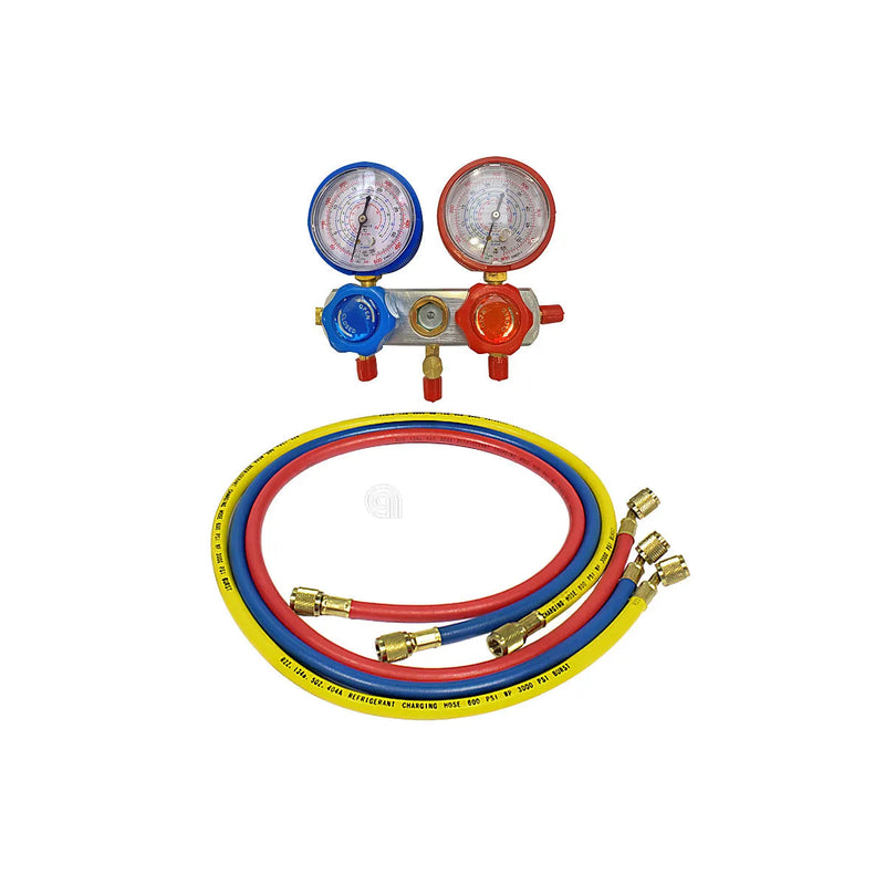 UNIVERSALE - 2-Way Pressure Gauge for Refrigeration Systems - AST-00521001