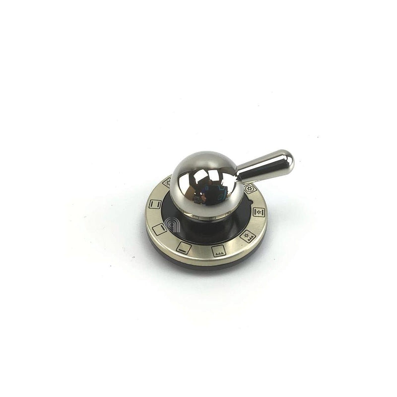 Manopola negra cromo horno Ilve repuesto G3030008
