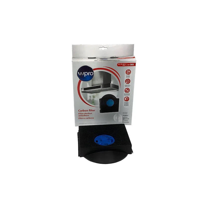 Original rectangular carbon filter 303 for Whirlpool hood