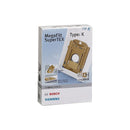 Set of 4 bags with original Bosch type K filter for vacuum cleaner