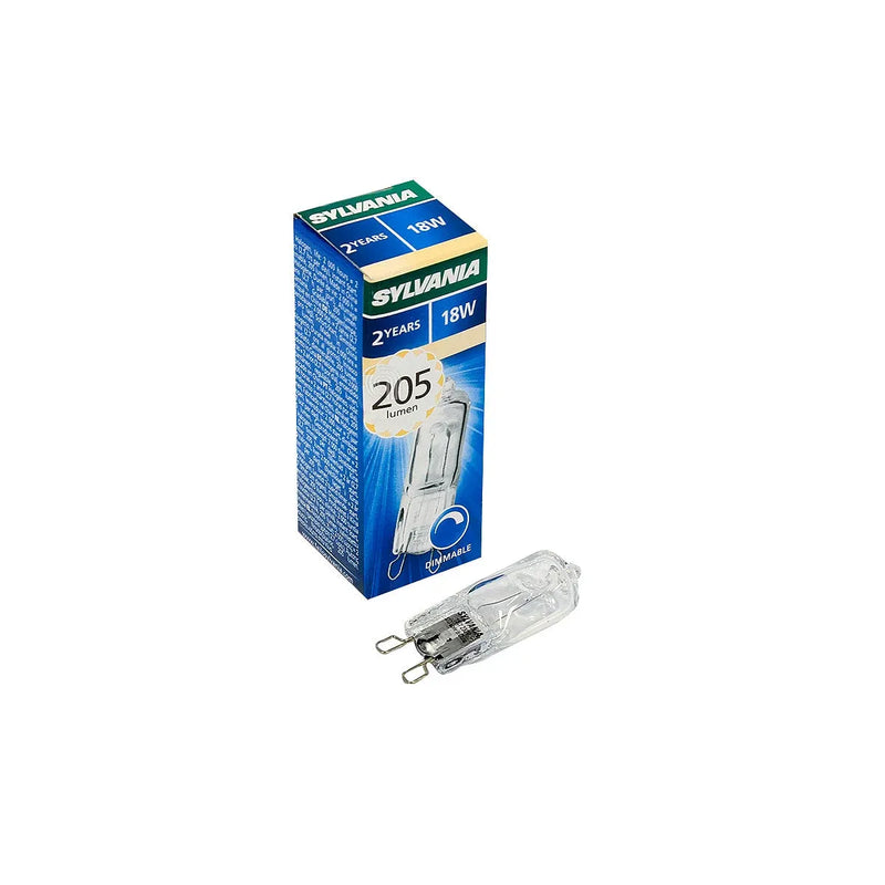 18W 230V tubular halogen lamp with G9 base Sylvania