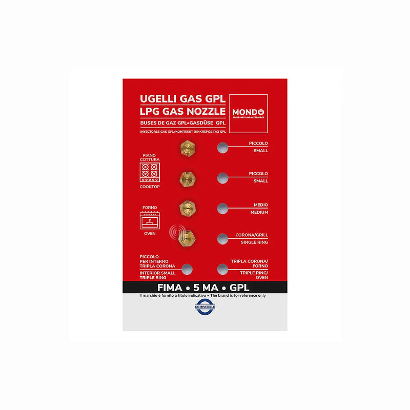 UNIVERSALE MONDO - LPG gas nozzles for cooktop - AST-00537520