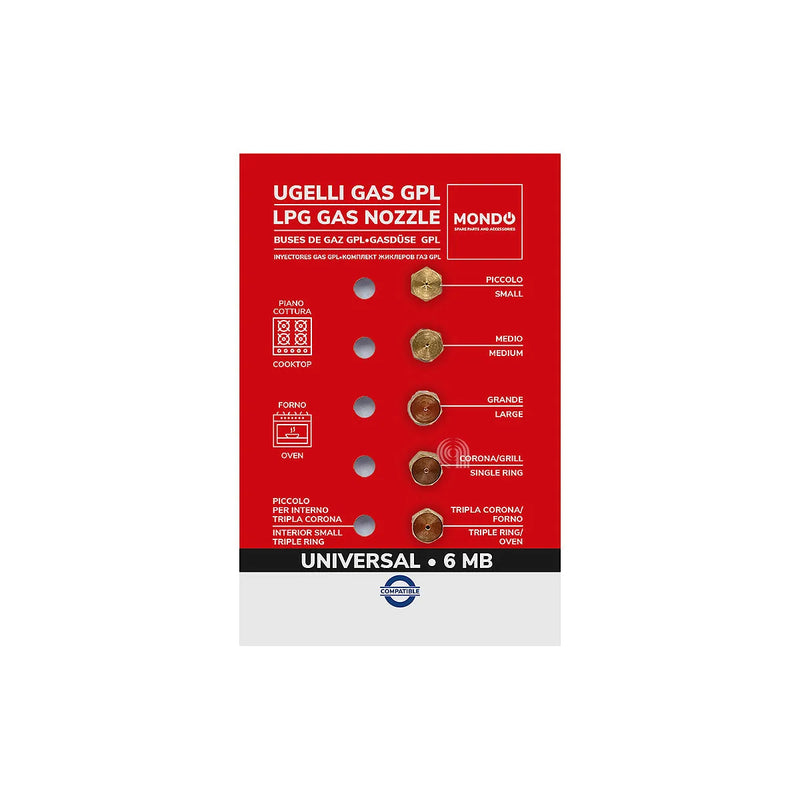 STAR, UNIVERSAL, MONDO - Gas nozzles for cooktop - AST-00537553