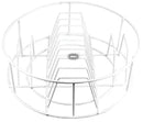 Cesto platos lavavajillas ø390mm linea