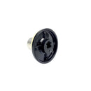 Black stainless steel Ilve Britannia oven thermostat knob G3610508