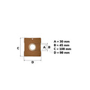 IMETEC, SAMSUNG, DAEWOO, DE LONGHI, SIMAC, TERMOZETA - Vacuum cleaner bags - SB 90