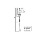 SABAF, UNIVERSALE - Adaptable Thermocouple for Hob - 00606015