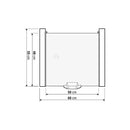 Mondo dryer stacking kit with removable shelf 60x60 cm