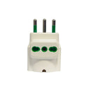 Set 10 adaptadores tripolar 16A 2P+T bipasso y schuko Mondo