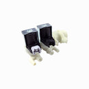 válvula solenoide 2 vías 90° para lavadora Whirlpool e Indesit