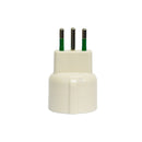 Set of 10 Italian plug adapters 2P+T 10A to Schuko