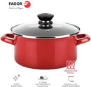 FAGOR Olla OPTIMAX + TAPA Ø18 rojo mate