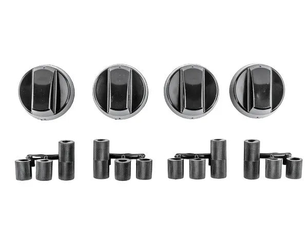 Black stove knob 4 units