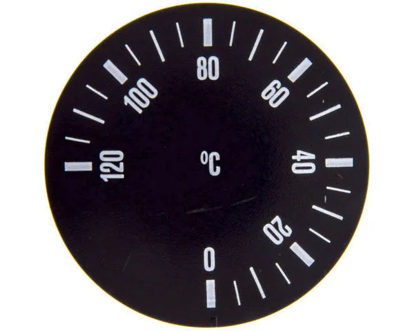 Thermostat knob 0-120ºC black