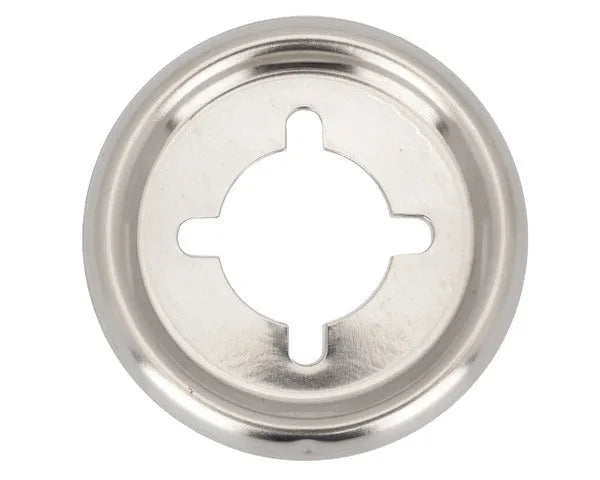 Chrome kitchen control knob trim ring