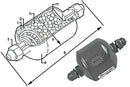 Dehydrator filter 1/2'' threaded 1780 gr | STANDARD: 03VF610