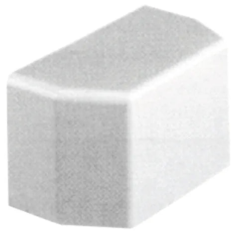End cap for 40 x 70 white cable duct