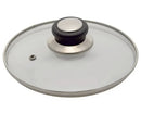 Stainless steel glass lid with valve ø 18 cm.