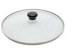 Stainless steel glass lid with valve ø 26 cm.