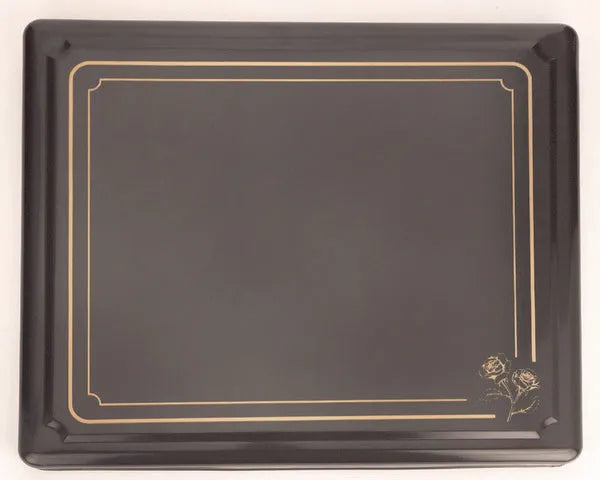 Countertop lid 610 x 520 mm black deco