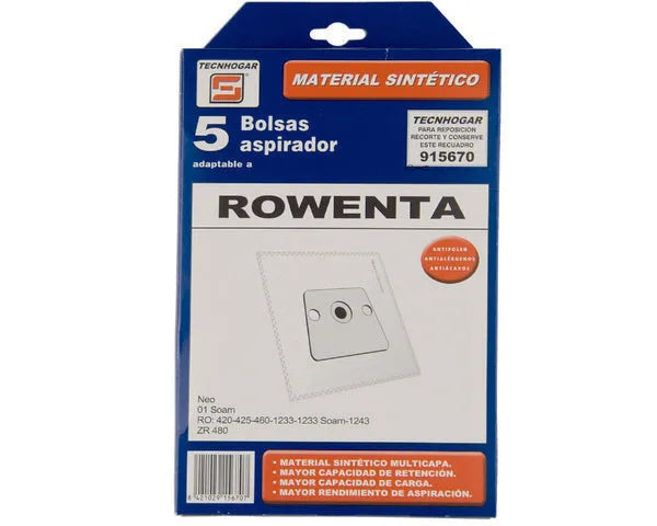 ROWENTA SYNTHETIC VACUUM BAG 5 PCS.
